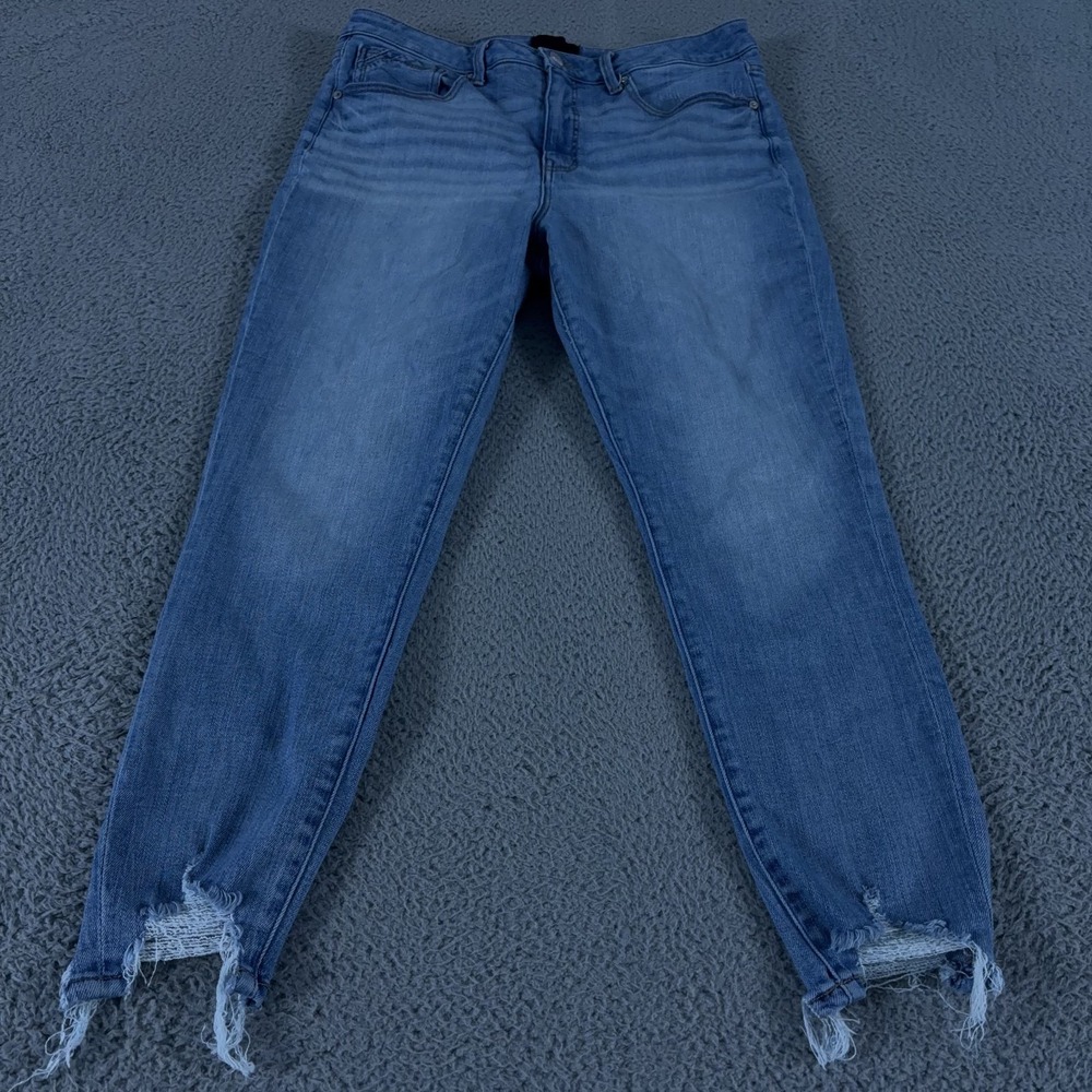 Buckle Black Jeans Women 34x27 Blue Ankle Skinny Fit No‎ 35 High Rise Light Wash